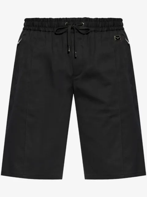 Dolce & Gabbana logo-plaque track shorts