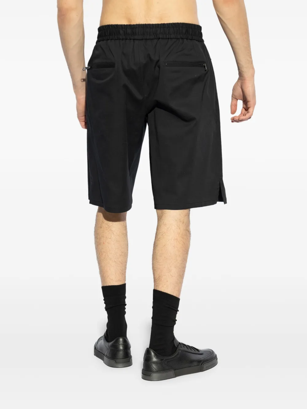 Dolce & Gabbana Trainingsshorts met logoplakkaat Zwart