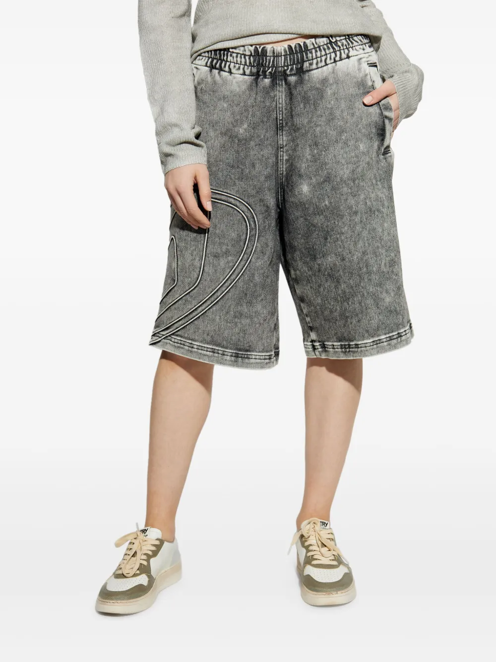 Diesel D-ENNY-S trainingsshorts Grijs