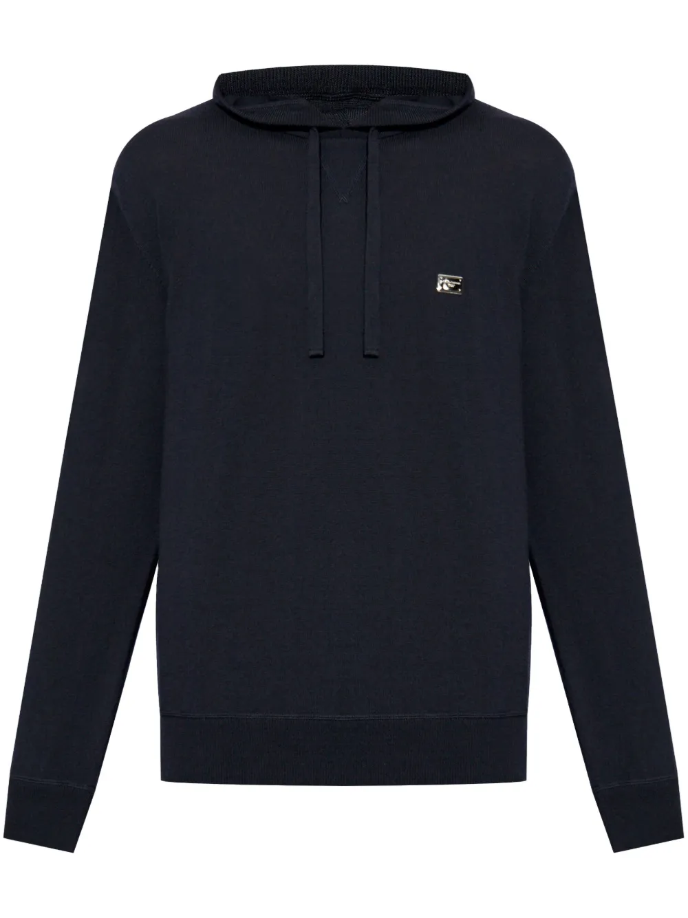Dolce & Gabbana Hoodie met logoplakkaat Zwart