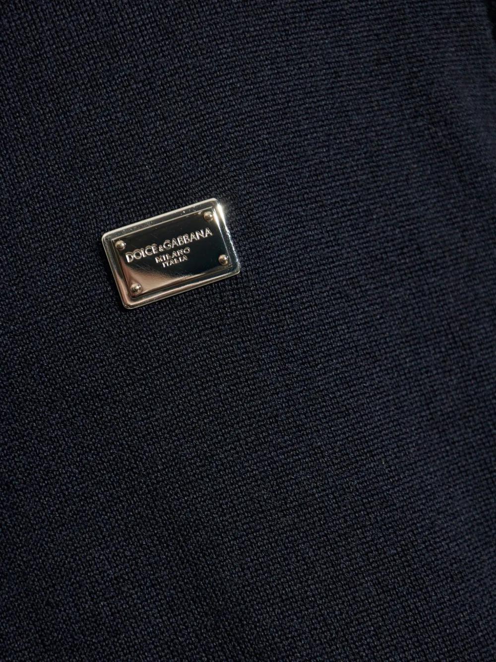 Dolce & Gabbana Hoodie met logoplakkaat Zwart