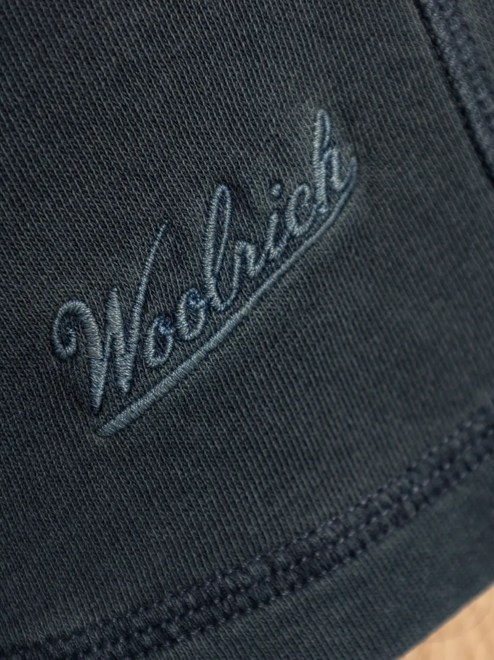 Shop Woolrich Logo-embroidered Track Shorts In Blue