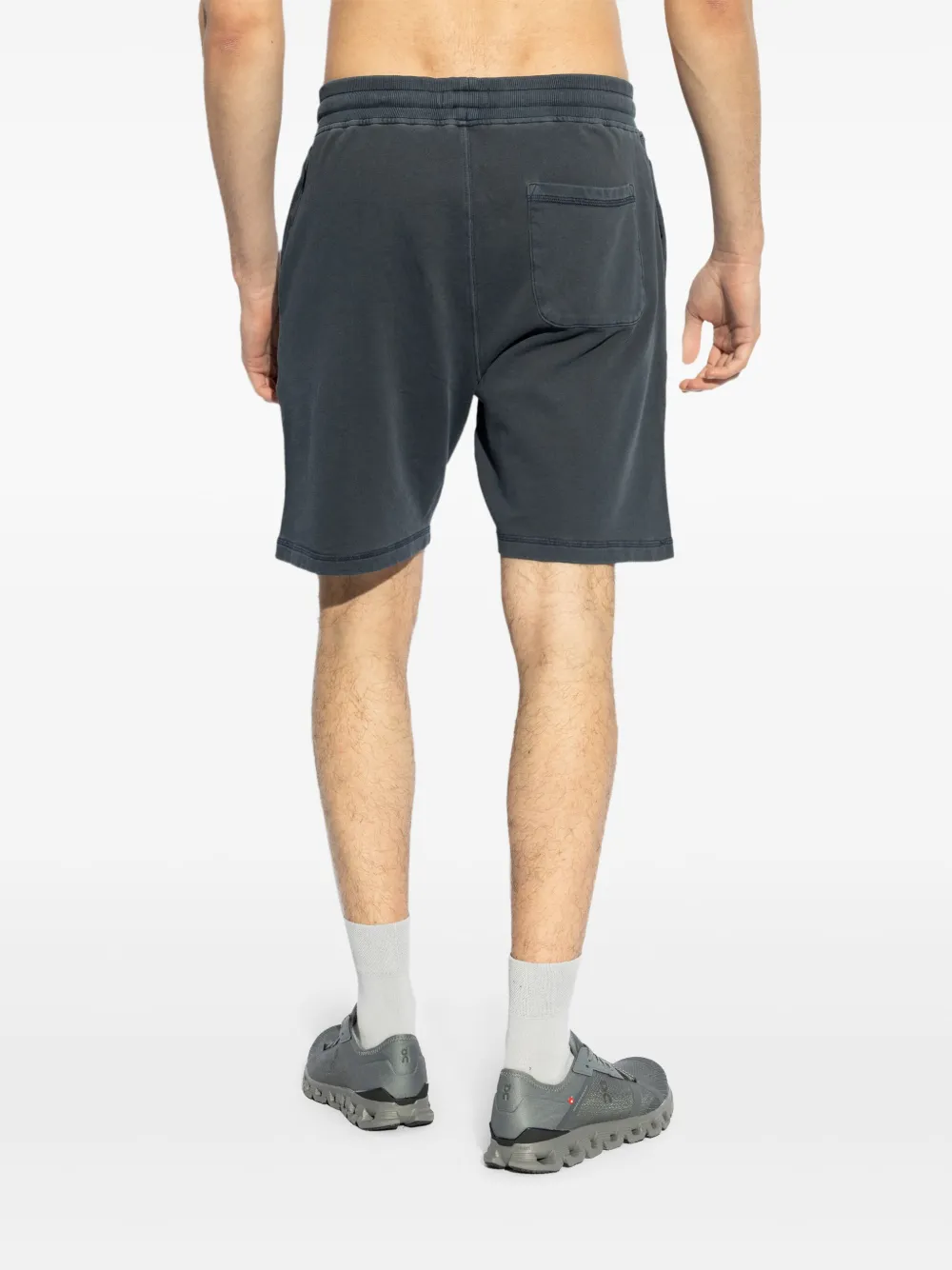 Shop Woolrich Logo-embroidered Track Shorts In Blue