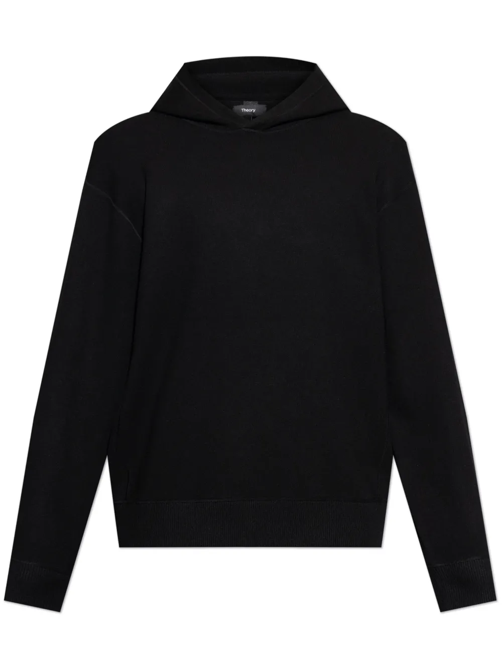 Theory Jersey hoodie Zwart