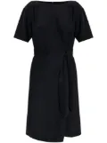 Emporio Armani side-tie dress - Black