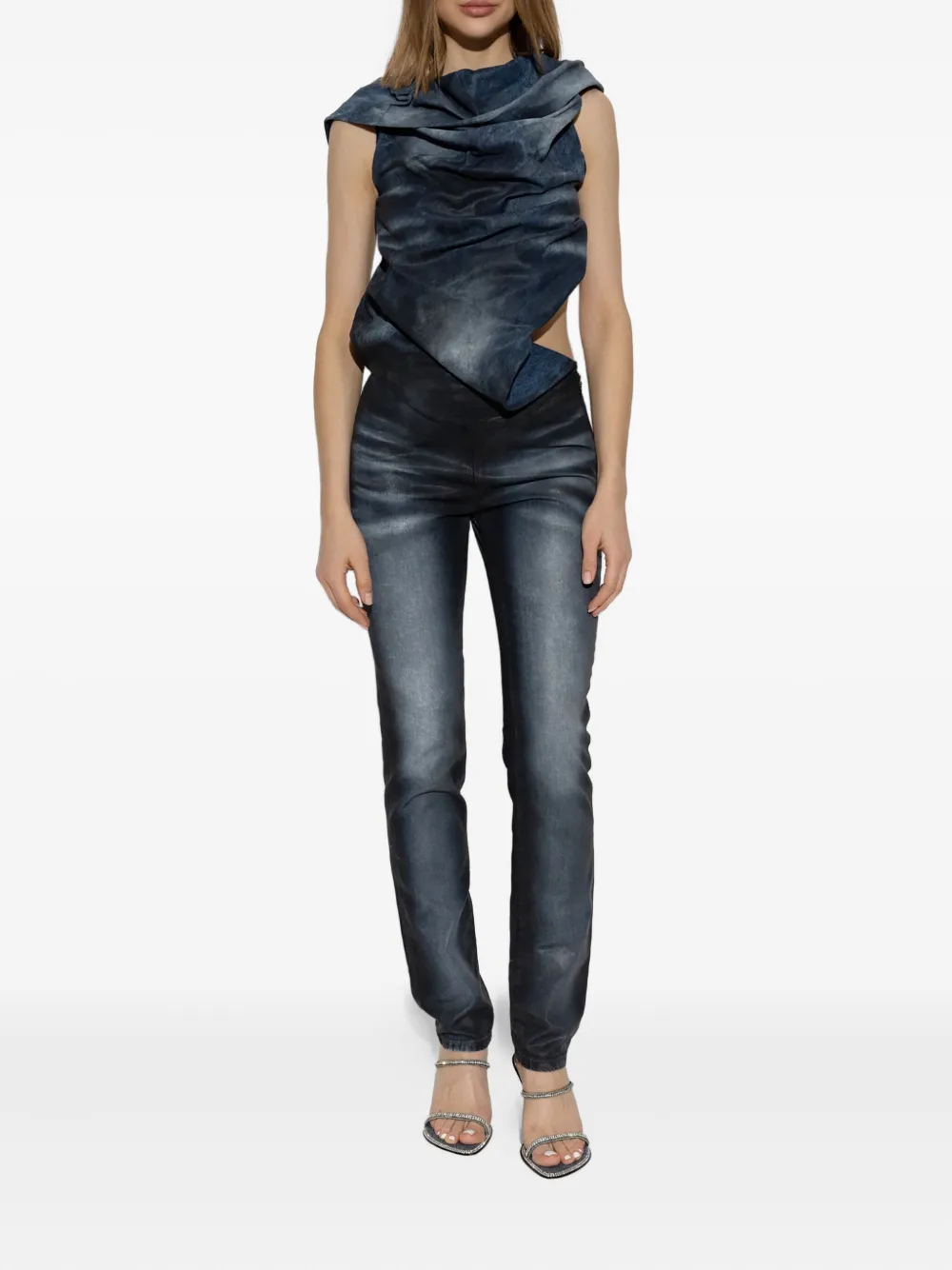 Diesel asymmetric-design jumpsuit | Full Length | Image 2
