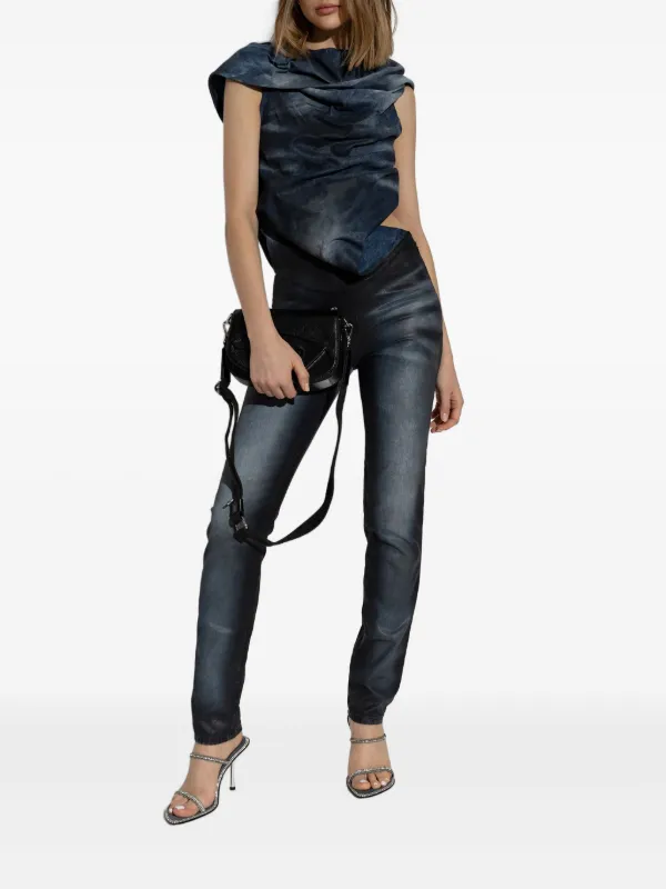 Diesel asymmetric-design Jumpsuit | Blue | FARFETCH IN