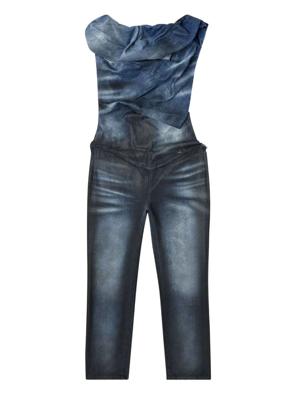Diesel jumpsuit con diseño asimétrico | azul | Image 1