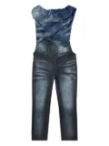 Diesel asymmetric-design jumpsuit - Blue