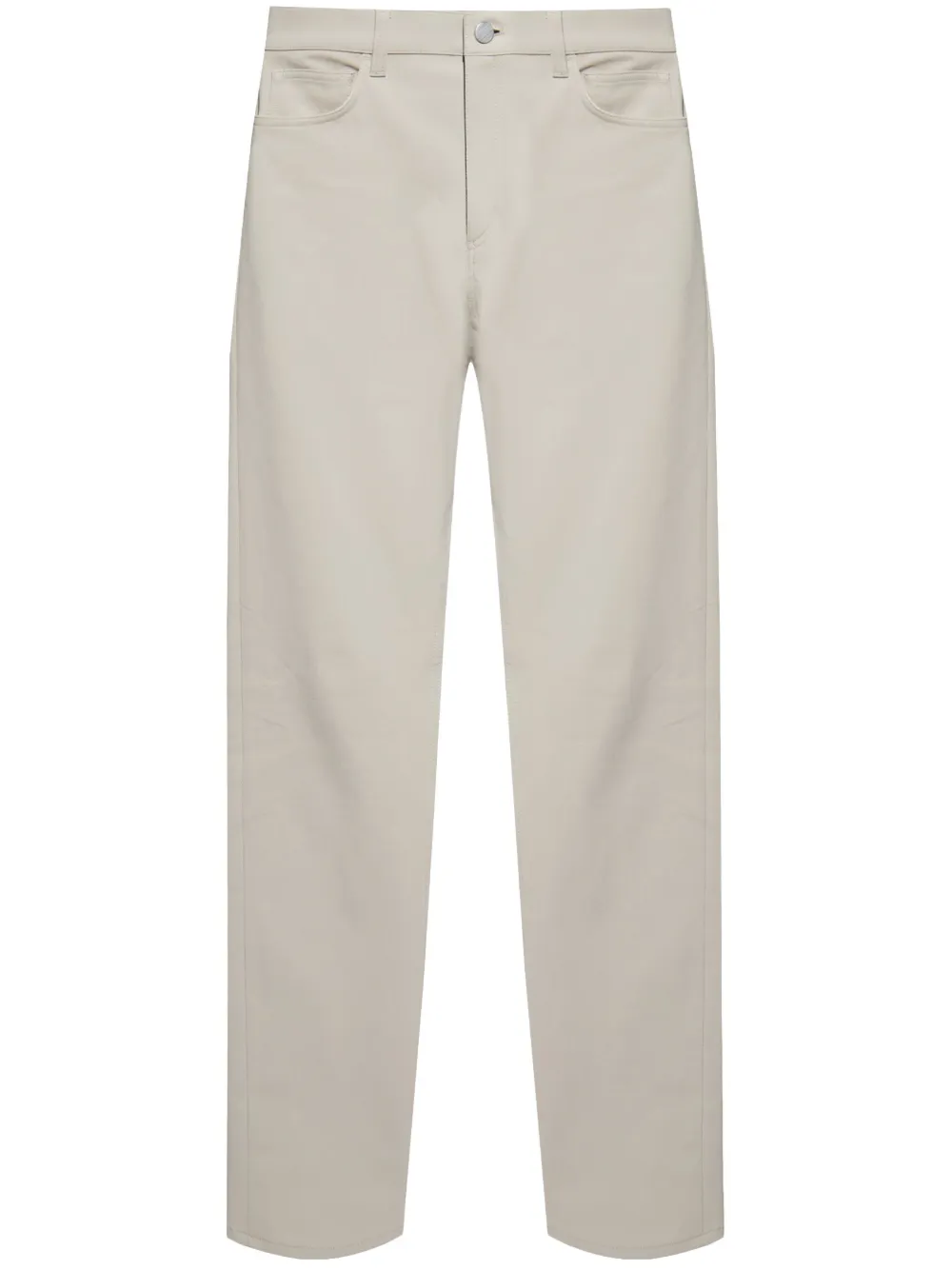 Theory Broek met toelopende pijpen Beige