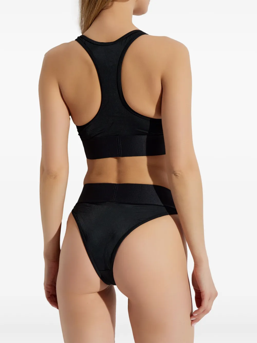 Diesel Bralette met logoprint Zwart