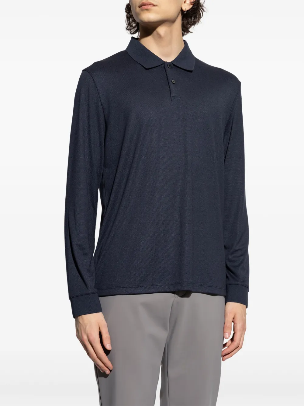Theory Poloshirt met lange mouwen Blauw