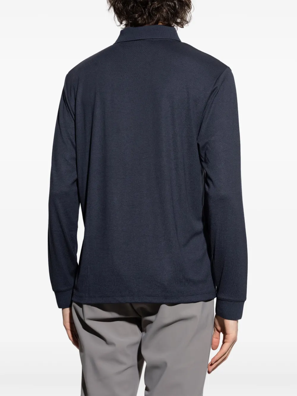 Theory Poloshirt met lange mouwen Blauw