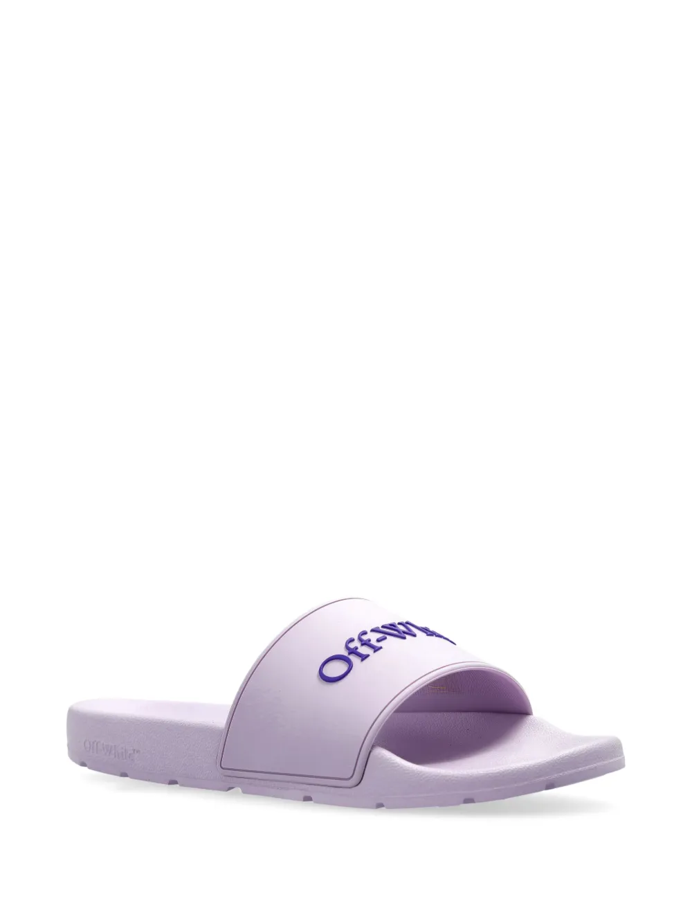 Off-White logo flip flops - Paars