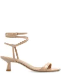 Stuart Weitzman 50mm leather sandals - Neutrals