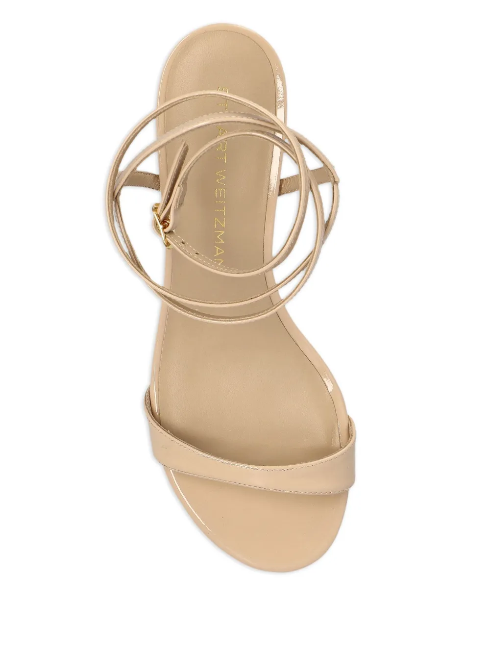 Stuart Weitzman 50mm leather sandals Neutrals