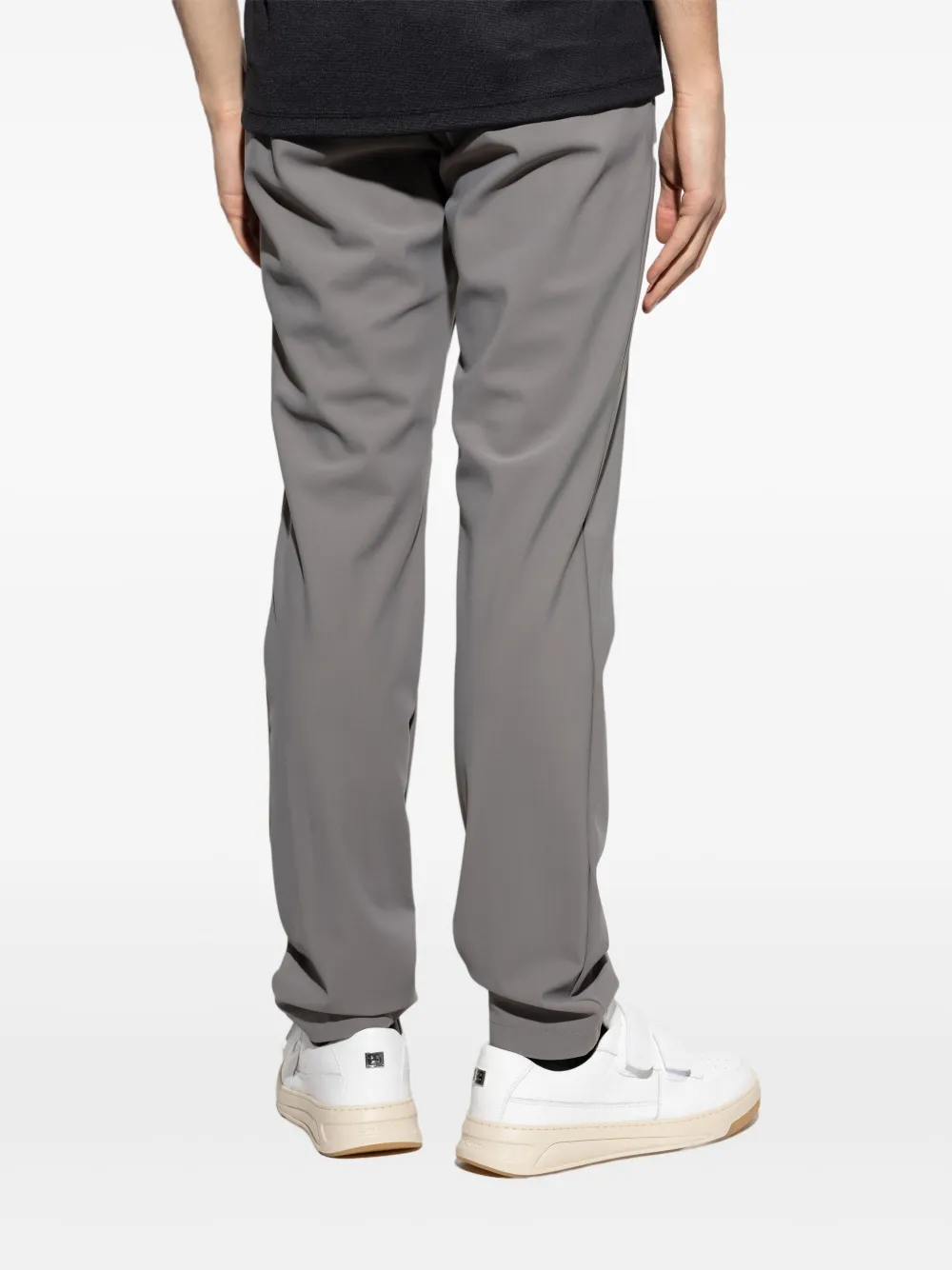Theory Broek met toelopende pijpen Grijs