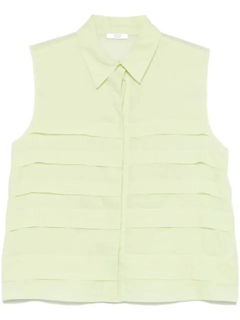 Peserico camisa plisada