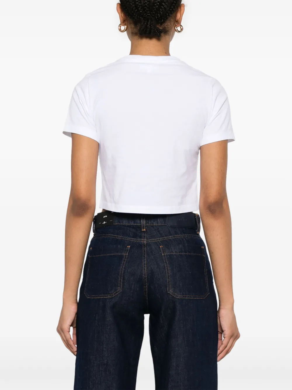 Maison Kitsuné T-shirt met Baby Fox-patch Wit