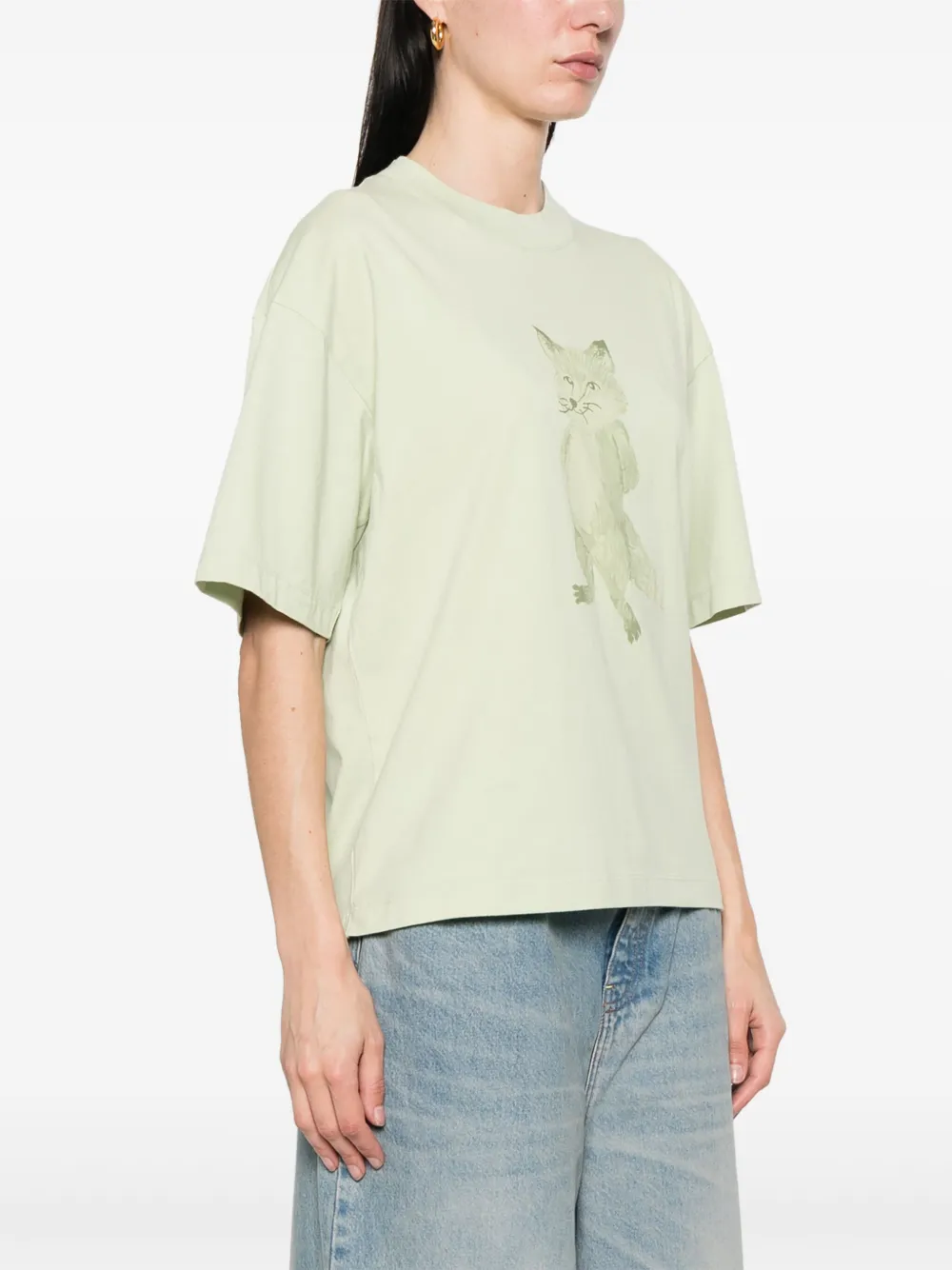 MAISON KITSUNÉ LADY FOX-PRINT T-SHIRT