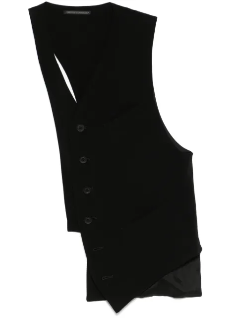 Yohji Yamamoto asymmetric waistcoat