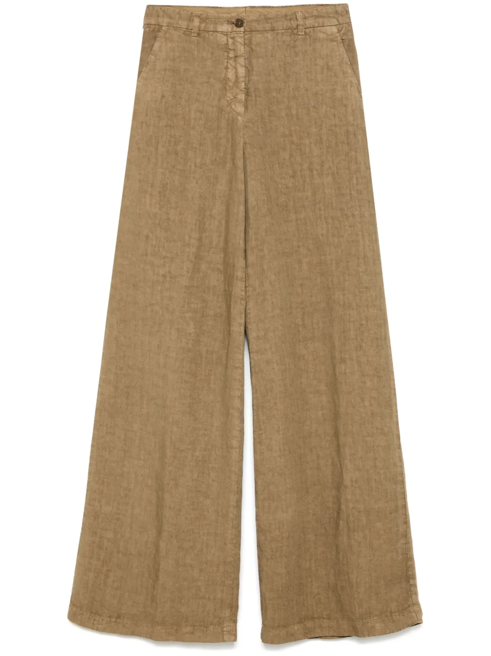 ASPESI linen palazzo trousers | Brown | Image 1