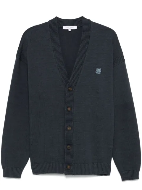 Maison Kitsuné cárdigan con parche Bold Fox Head