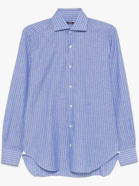Barba camisa con rayas estampadas