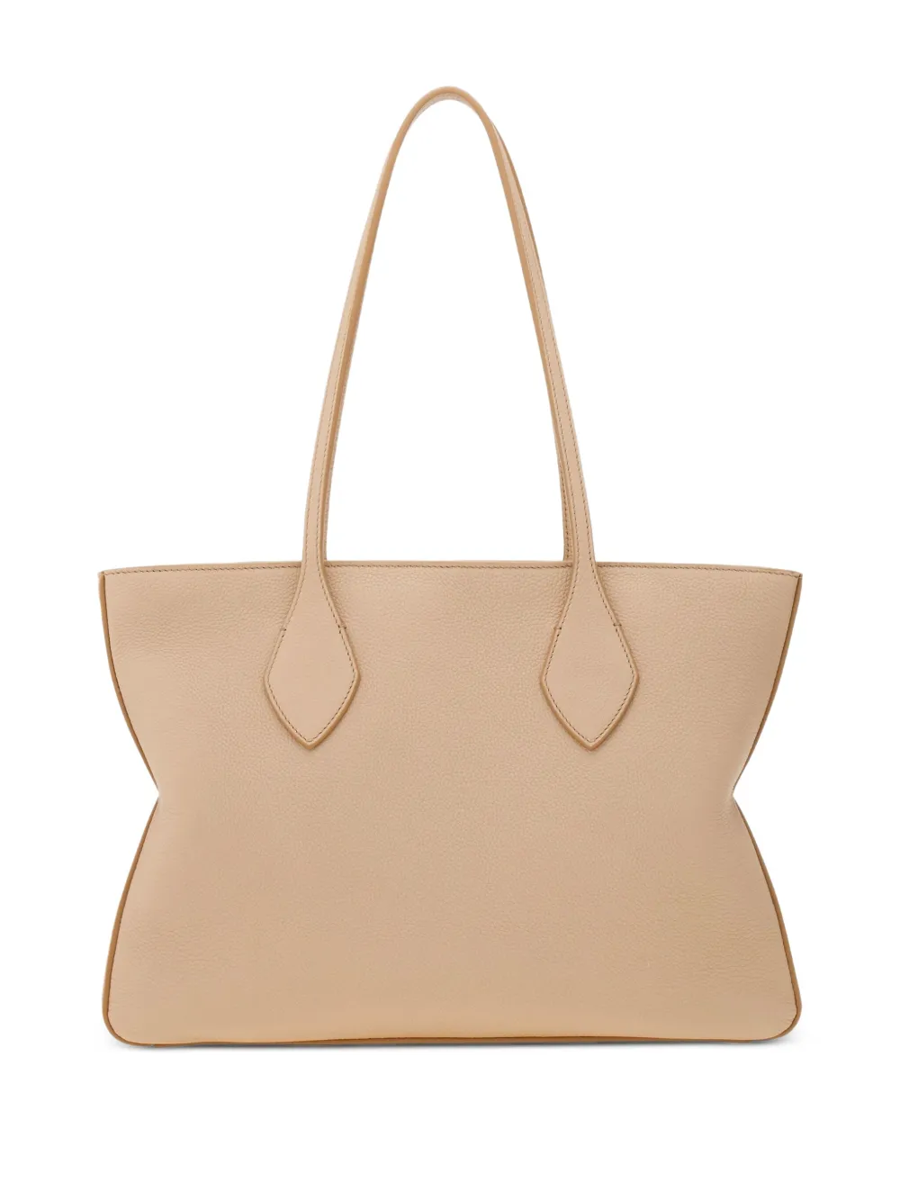 Ferragamo Medium leren shopper Beige