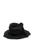 Yohji Yamamoto interwoven fedora hat - Black