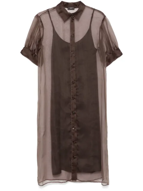 Peserico vestido camisero traslúcido