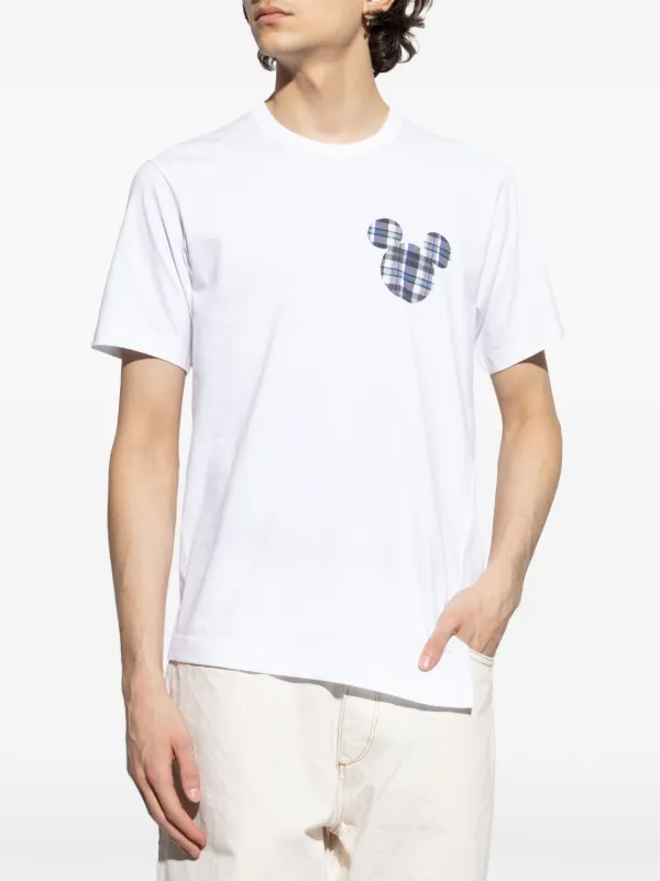 COMME des GARCONS SHIRT × Disney / Tシャツ/XL/コットン/WHT/無地/FK-T011 Comme Des Garçons Shirt x Disney Cotton T-shirt | White | FARFETCH TR