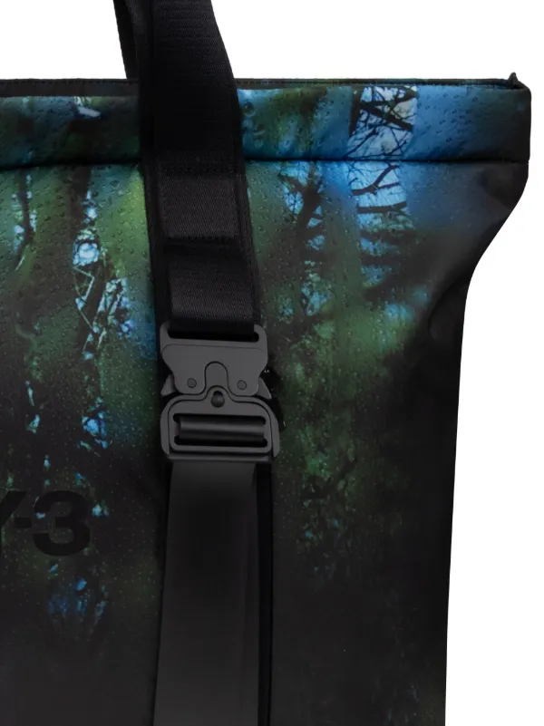 Y-3 Printed Shopper Bag | Black | FARFETCH