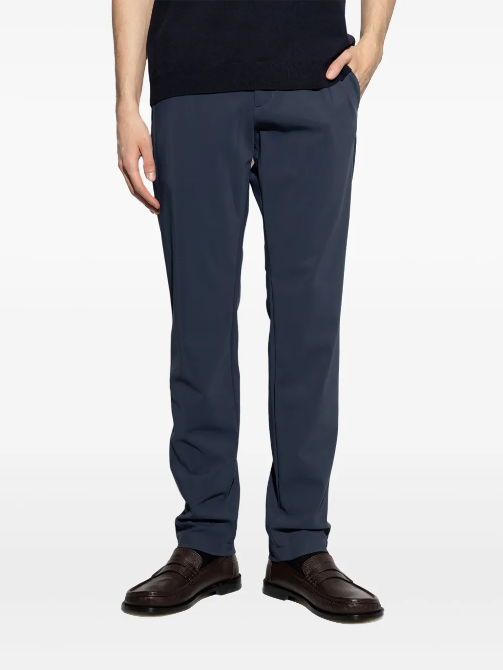 Theory Broek met toelopende pijpen Blauw