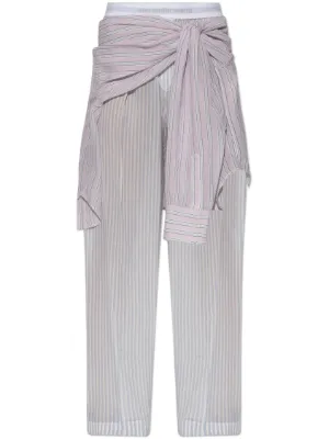パンツ ALEXANDER WANG Women Straight Pants 4CC3244403 936C PINK Alexander Wang Velour Track Pants | Pink | FARFETCH JO
