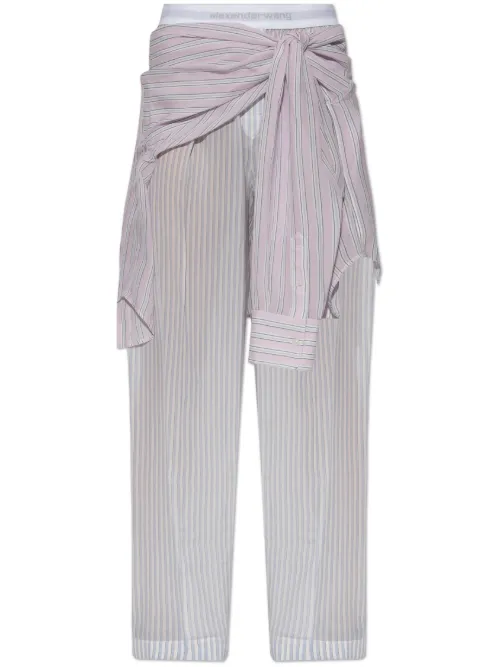 Pantalon en soie - Alexander Wang - Modalova