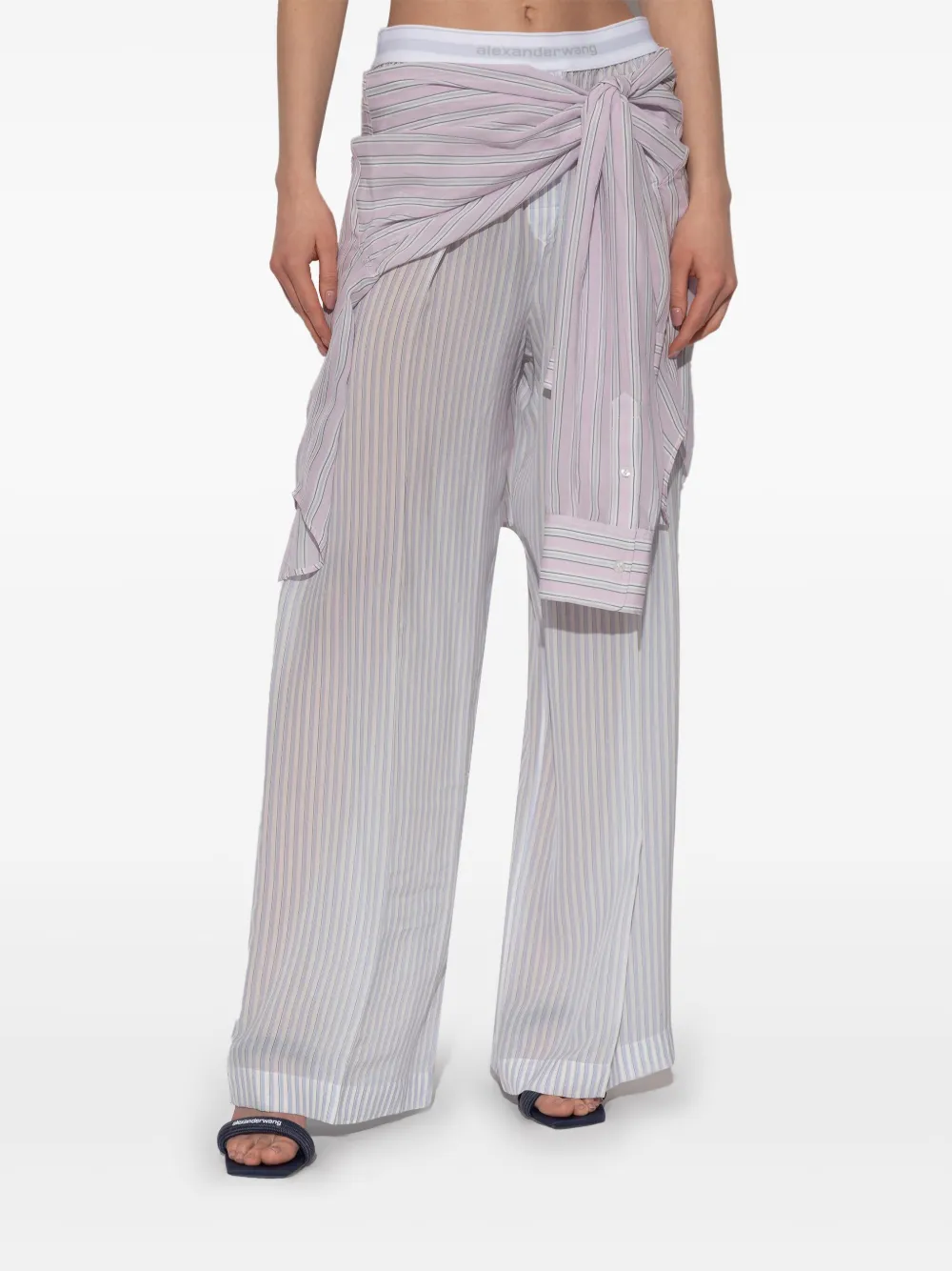 Alexander Wang Zijden broek Blauw