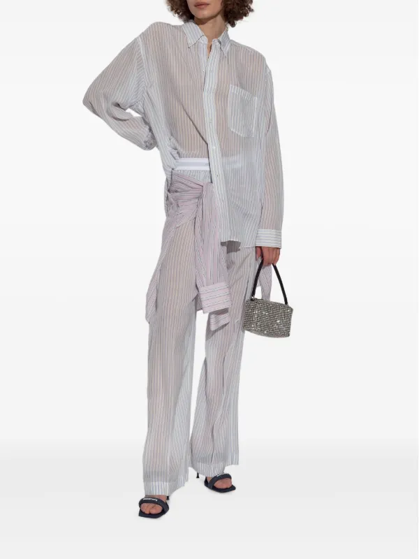 Alexander Wang Silk Trousers | Blue | FARFETCH