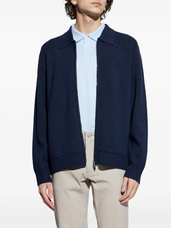 Theory ジップアップ カーディガン | ブルー | FARFETCH JP