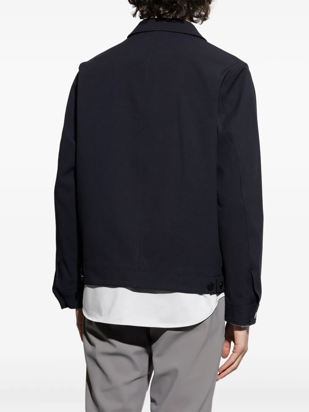 Theory Neoteric twill cargo jack Blauw