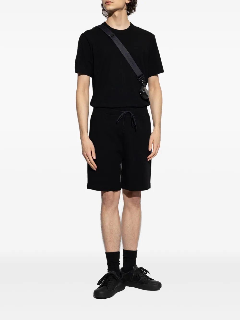 Theory elastic waistband shorts - Zwart