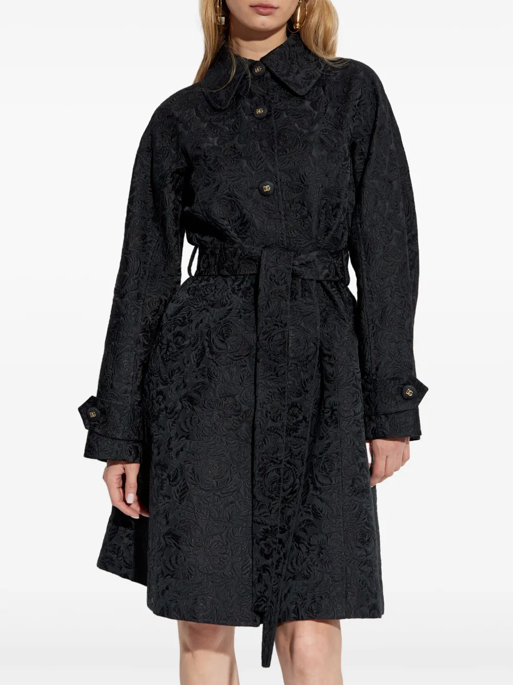 Dolce & Gabbana Cappotto con motivo a fiori | Cappotti | Image 3