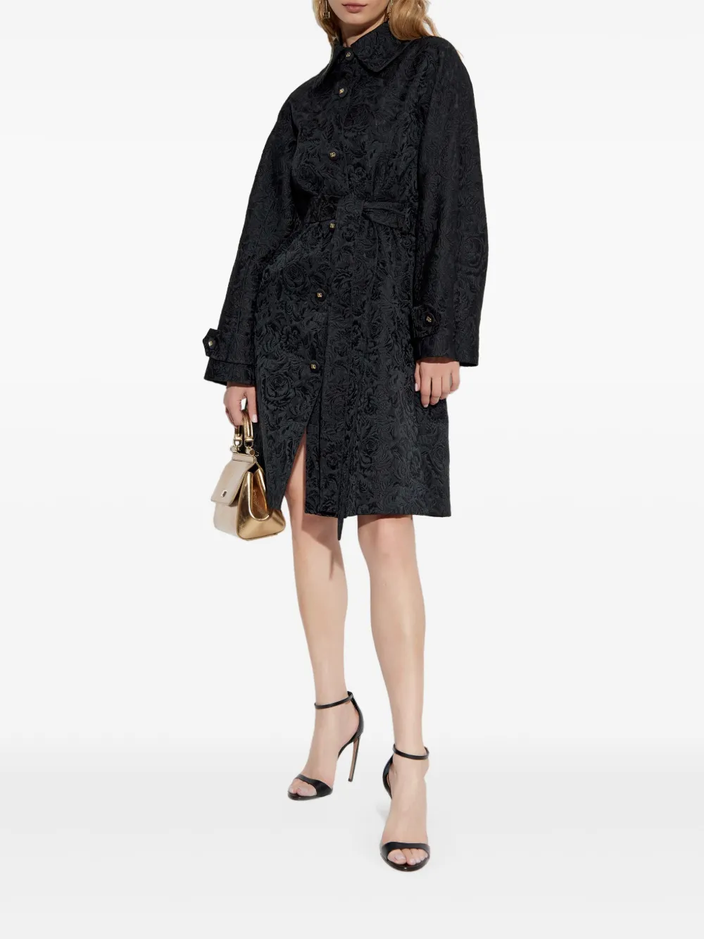 Dolce & Gabbana Cappotto con motivo a fiori | Cappotti monopetto | Image 2