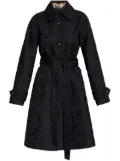 Dolce & Gabbana floral-jacquard coat - Black