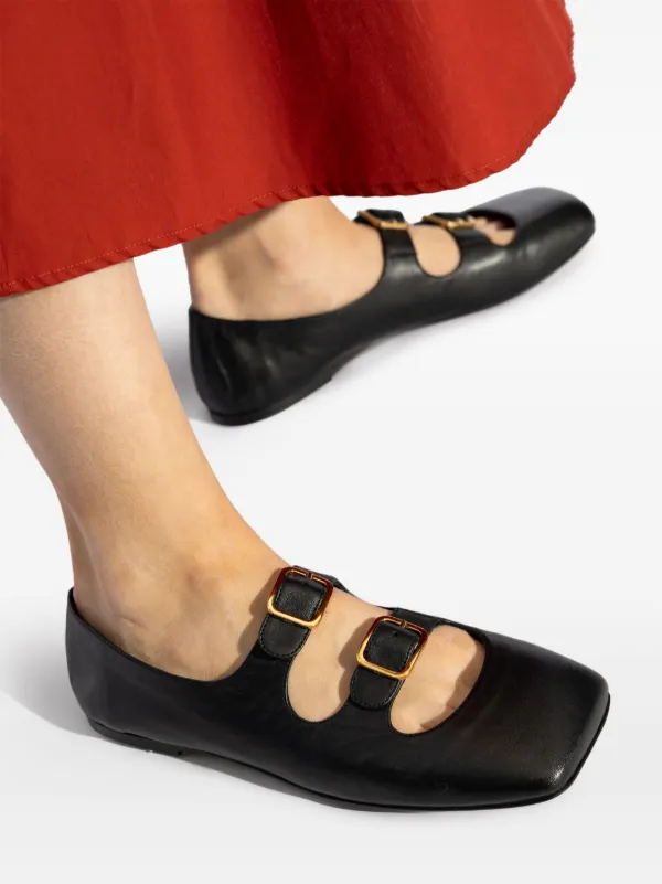 AGL Ceramic Ballerina Shoes Black FARFETCH IN