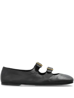 Toga Pulla バックル フラットシューズ | ブラック | FARFETCH JP