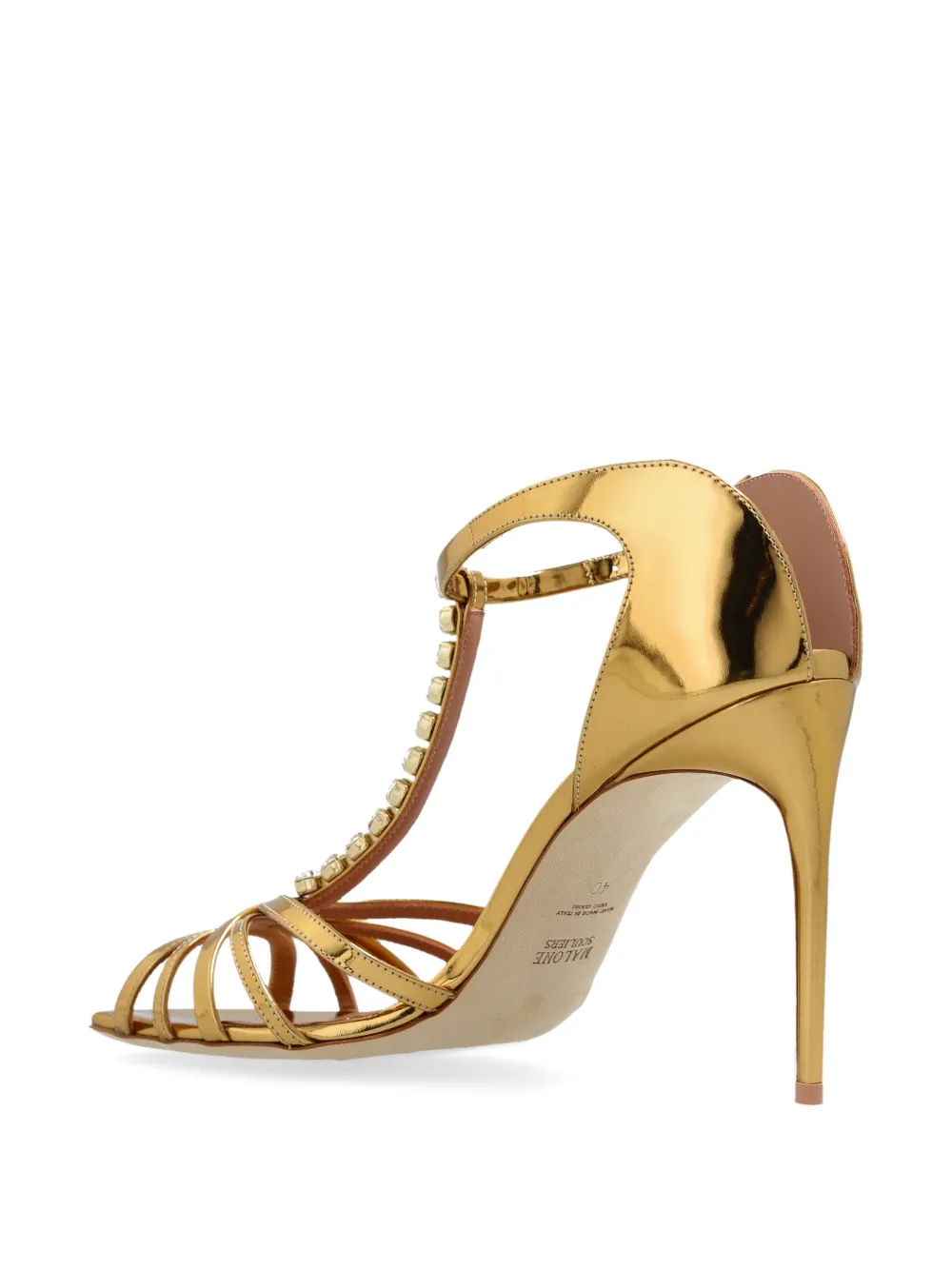 Malone Souliers 90mm Erika sandals Gold