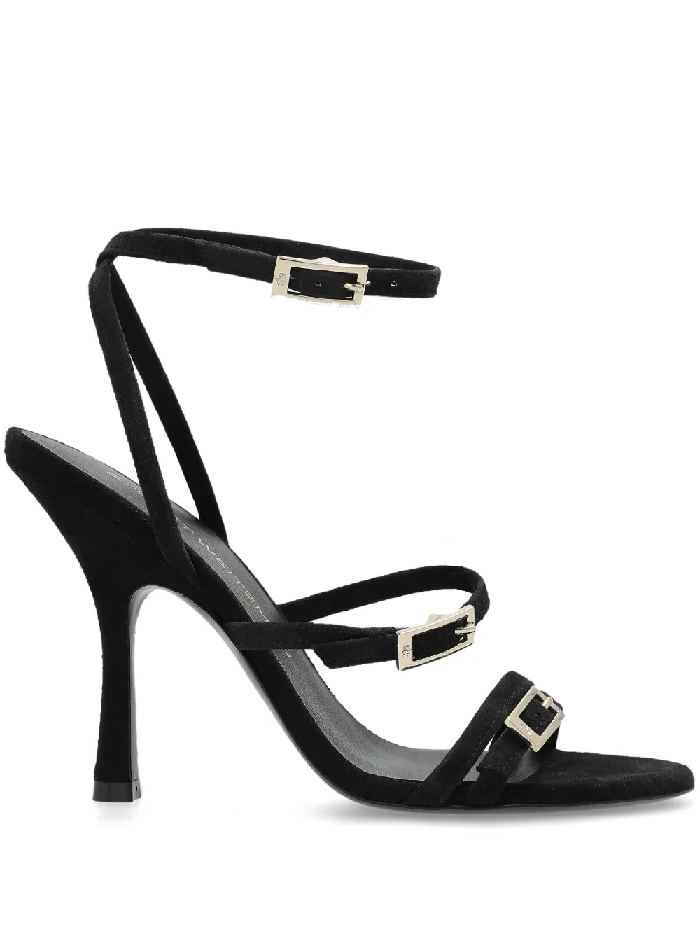 Stuart Weitzman 100mm Georgie sandals Black