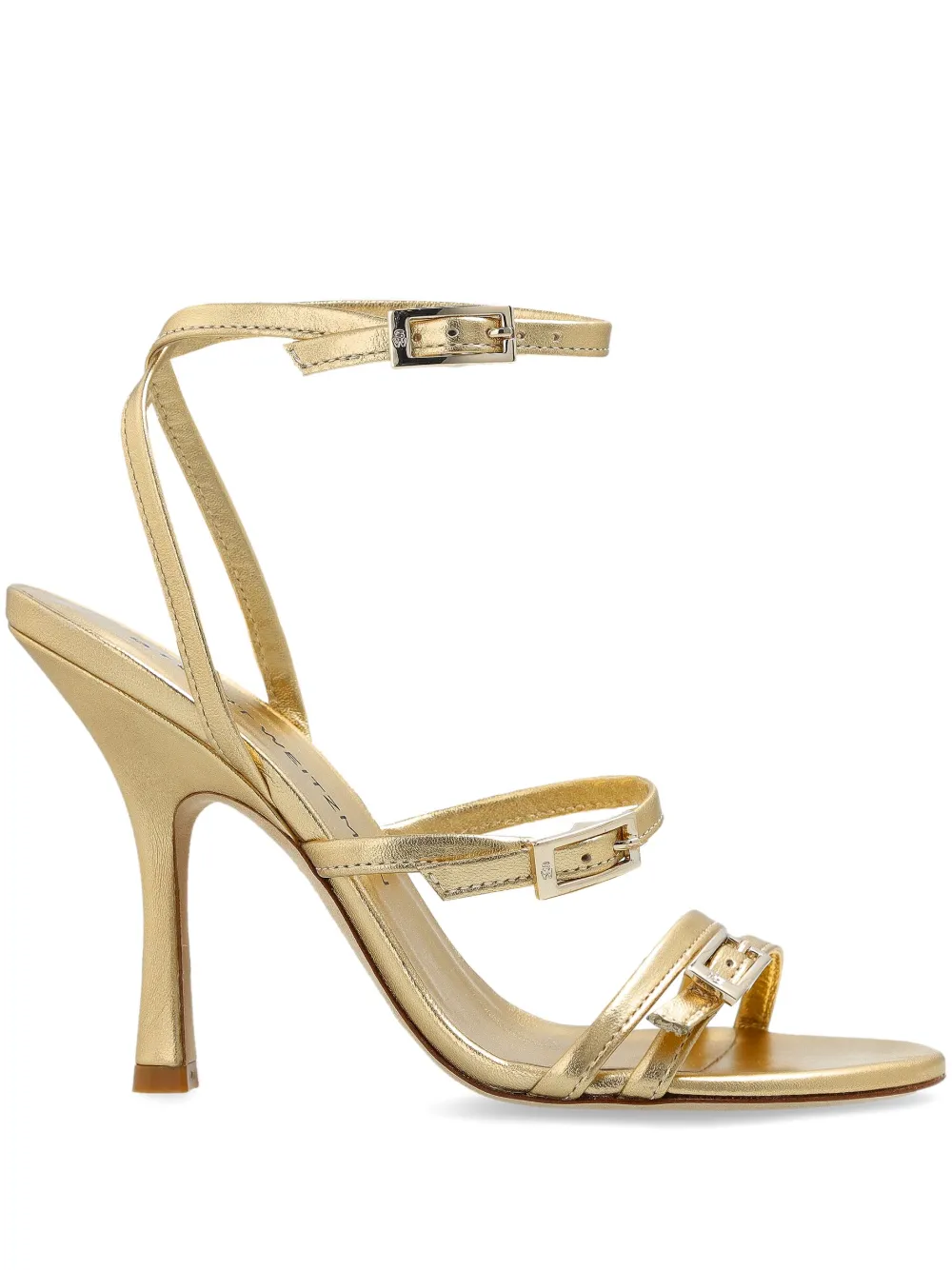 Stuart Weitzman 100mm Georgie sandals Gold