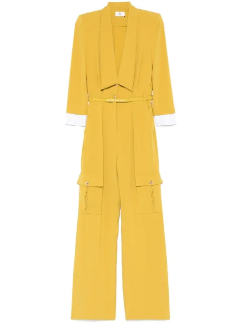 Elisabetta Franchi crepe jumpsuit